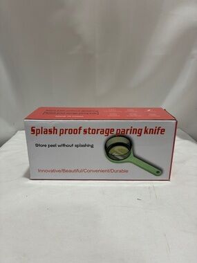Splash Proof Storage Paring Knife - Green NWT